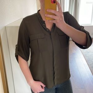 H&M Women’s Olive Green Blouse